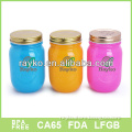 BPA Free Glass mason jar with lid